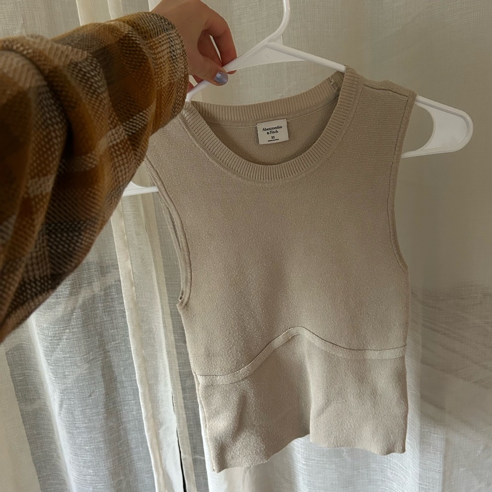 Abercrombie Beige Knit Top